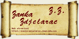 Žanka Zdjelarac vizit kartica